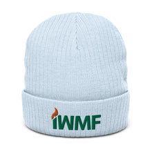 Load image into Gallery viewer, IWMF Ribbed knit beanie
