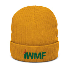 Load image into Gallery viewer, IWMF Ribbed knit beanie
