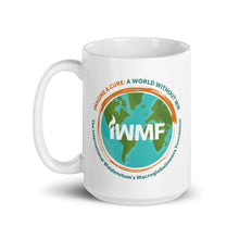 Load image into Gallery viewer, IWMF Imagine a Cure White glossy mug
